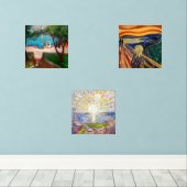 Edvard Munch - Masterstukselectie Muurkunst Sets (Houten vloer)