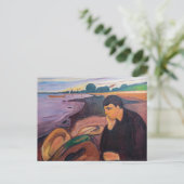 Edvard Munch - Melancholie 1894 Briefkaart (Staand voorkant)