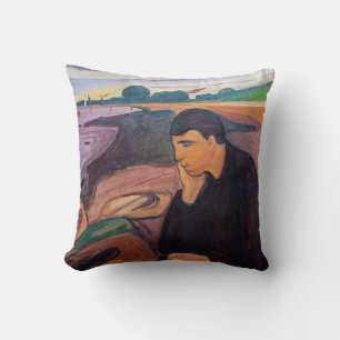 Edvard Munch - Melancholy 1894 Kussen