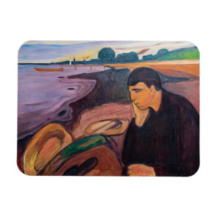 Edvard Munch - Melancholy 1894 Magneet