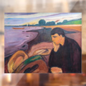 Edvard Munch - Melancholy 1894 Raamsticker (Vel 2)
