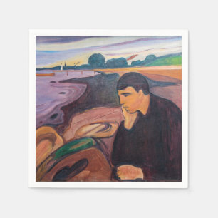 Edvard Munch - Melancholy 1894 Servet