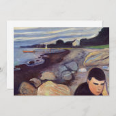 Edvard Munch - Melancholy Bedankkaart (Voorkant / Achterkant)