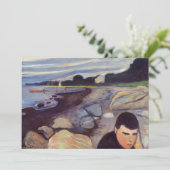 Edvard Munch - Melancholy Kaart (Staand voorkant)