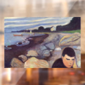 Edvard Munch - Melancholy Raamsticker (Vel 2)