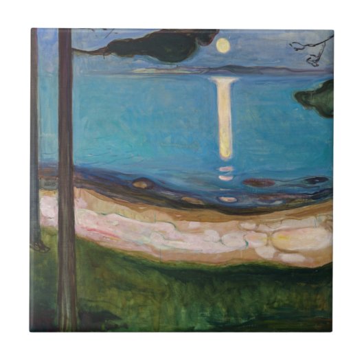 Edvard Munch - Moonlight Tegeltje (Voorkant)