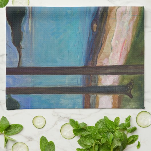 Edvard Munch - Moonlight Theedoek (Gevouwen)