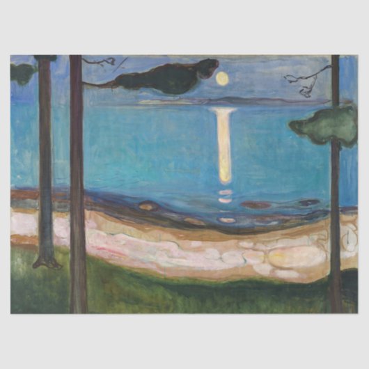Edvard Munch - Moonlight Tissuepapier (Voorkant)