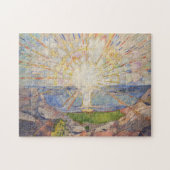 Edvard Munch Muurschildering De Zon (gestolen) (19 Legpuzzel (Horizontaal)