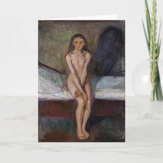 Edvard Munch - Puberteit Kaart (Voorkant)