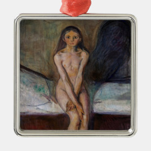 Edvard Munch - Puberteit Metalen Ornament