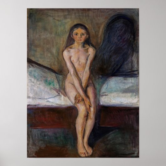 Edvard Munch - Puberteit Poster (Voorkant)
