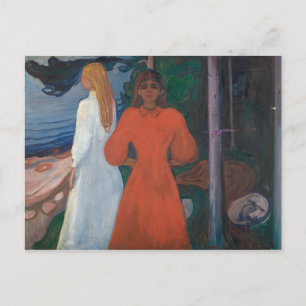 Edvard Munch - Rood en Wit Briefkaart