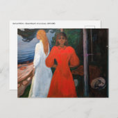 Edvard Munch - Rood en Wit Briefkaart (Voorkant / Achterkant)