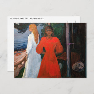 Edvard Munch - Rood en Wit Briefkaart