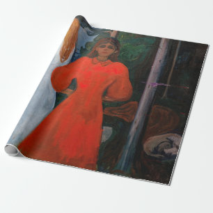 Edvard Munch - Rood en Wit Cadeaupapier