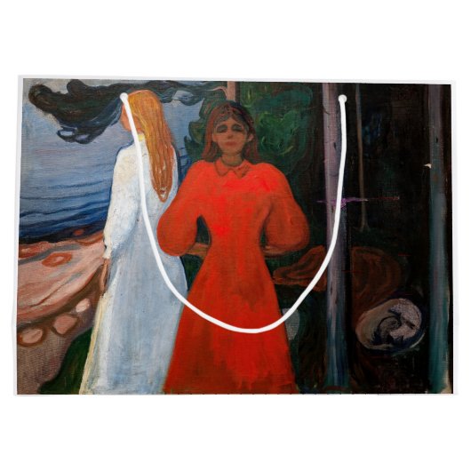 Edvard Munch - Rood en Wit Groot Cadeauzakje (Achterkant)