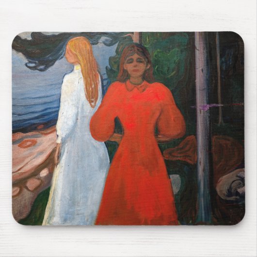 Edvard Munch - Rood en Wit Muismat (Voorkant)