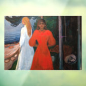 Edvard Munch - Rood en Wit Raamsticker (Vel 3)