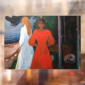 Edvard Munch - Rood en Wit Raamsticker (Vel 2)