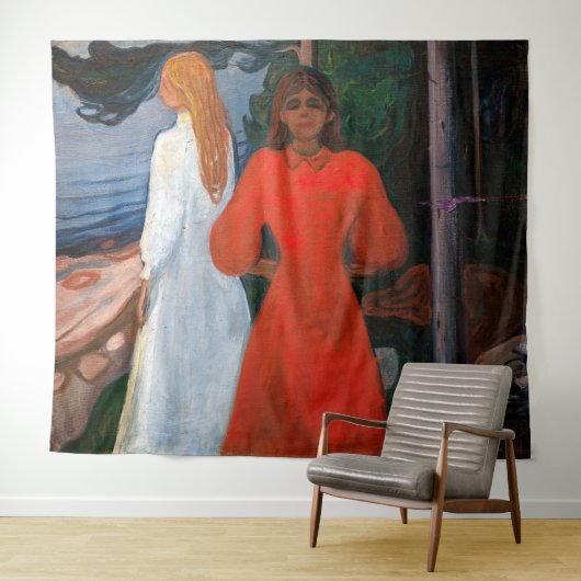 Edvard Munch - Rood en Wit Wandkleed (In Situ (horizontaal))