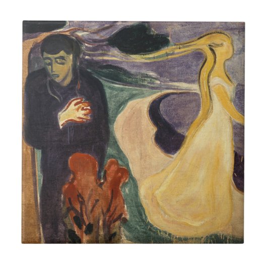 Edvard Munch - Scheiding Tegeltje (Voorkant)