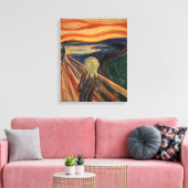 Edvard Munch schilderij De Schreeuw (Skrik) 1910 Canvas Afdruk (Insitu (Woonkamer))