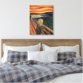 Edvard Munch schilderij De Schreeuw (Skrik) 1910 Canvas Afdruk (Insitu (Slaapkamer))
