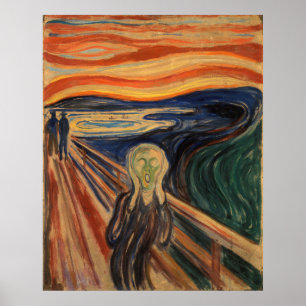 Edvard Munch schilderij De Schreeuw (Skrik) 1910 Poster