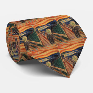 Edvard Munch schilderij De Schreeuw (Skrik) 1910 Stropdas