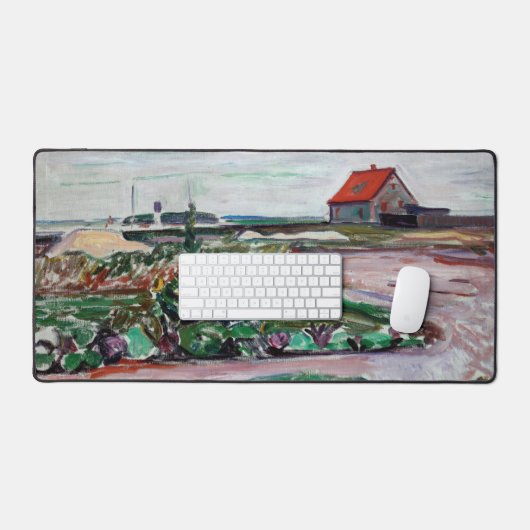 Edvard Munch - Seashore. Landschap bij Lubeck Bureaumat (Keyboard & Muis)