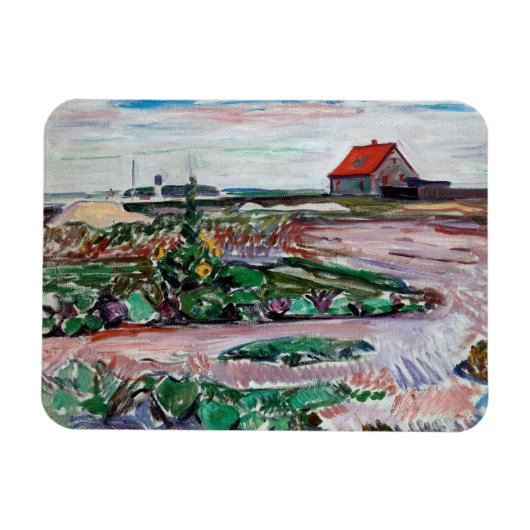 Edvard Munch - Seashore. Landschap bij Lubeck Magneet (Horizontaal)
