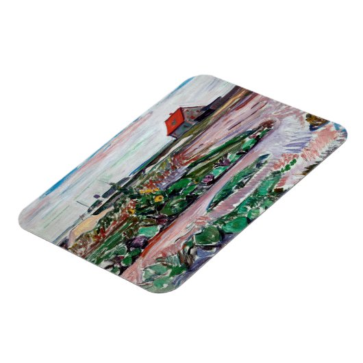 Edvard Munch - Seashore. Landschap bij Lubeck Magneet (Linkerzijde)