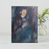Edvard Munch - Self-Portret met Sigarette Kaart (Staand voorkant)