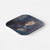 Edvard Munch - Self-Portret met Sigarette Papieren Bordje (Gebogen)