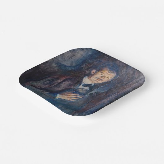 Edvard Munch - Self-Portret met Sigarette Papieren Bordje (Gebogen)