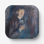 Edvard Munch - Self-Portret met Sigarette Papieren Bordje (Voorkant)