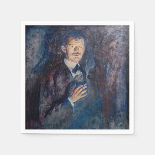 Edvard Munch - Self-Portret met Sigarette Servet (Voorkant)