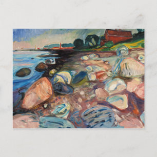 Edvard Munch - Shore met Red House Briefkaart