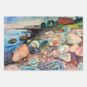 Edvard Munch - Shore met Red House Inpakpapier Vel (Voorkant 2)
