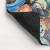 Edvard Munch - Shore met Red House Muismat (Hoek)