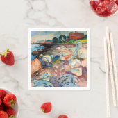 Edvard Munch - Shore met Red House Servet (Insitu)