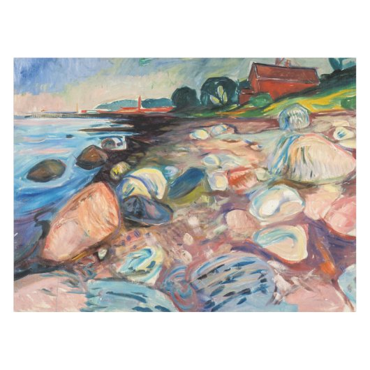 Edvard Munch - Shore met Red House Tafelkleed (Voorkant (Horizontaal))