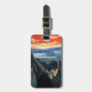 Edvard Munch - Sick Mood op zonsondergang, wanhoop Bagagelabel