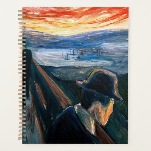 Edvard Munch - Sick Mood op zonsondergang, wanhoop Planner (Voorkant)