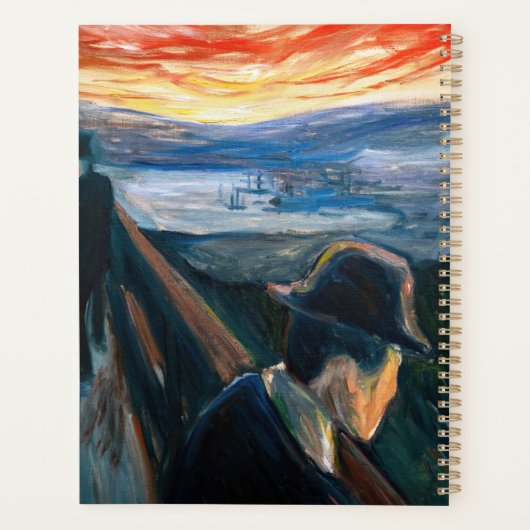 Edvard Munch - Sick Mood op zonsondergang, wanhoop Planner (Achterkant)