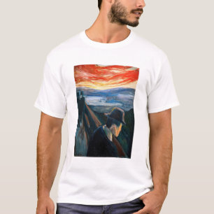 Edvard Munch - Sick Mood op zonsondergang, wanhoop T-shirt