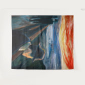 Edvard Munch - Sick Mood op zonsondergang, wanhoop Wandkleed (Voorkant (horizontaal))