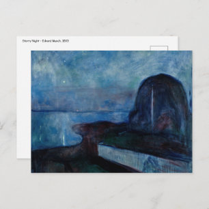 Edvard Munch - Sterrennacht 1893 Briefkaart