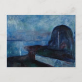 Edvard Munch - Sterrennacht 1893 Briefkaart (Voorkant)